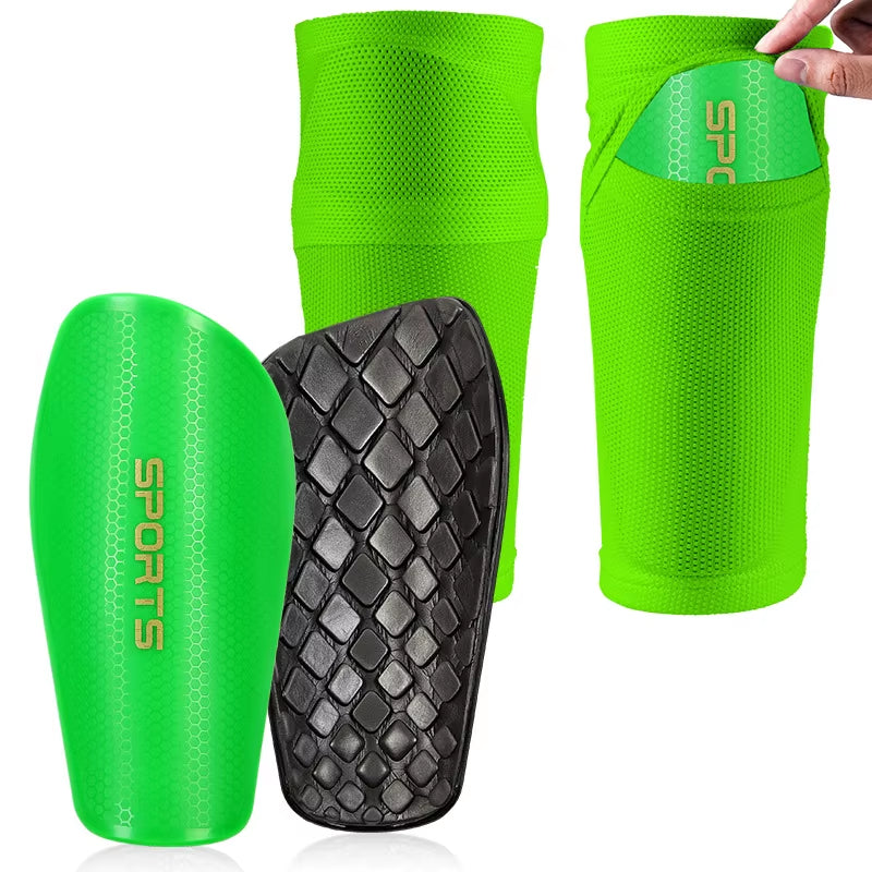 Sports Set Soccer Shin Guard Leg Cover Independent Pocket Anti-Drop Elastic Breathable Football Unisex Protective Gears