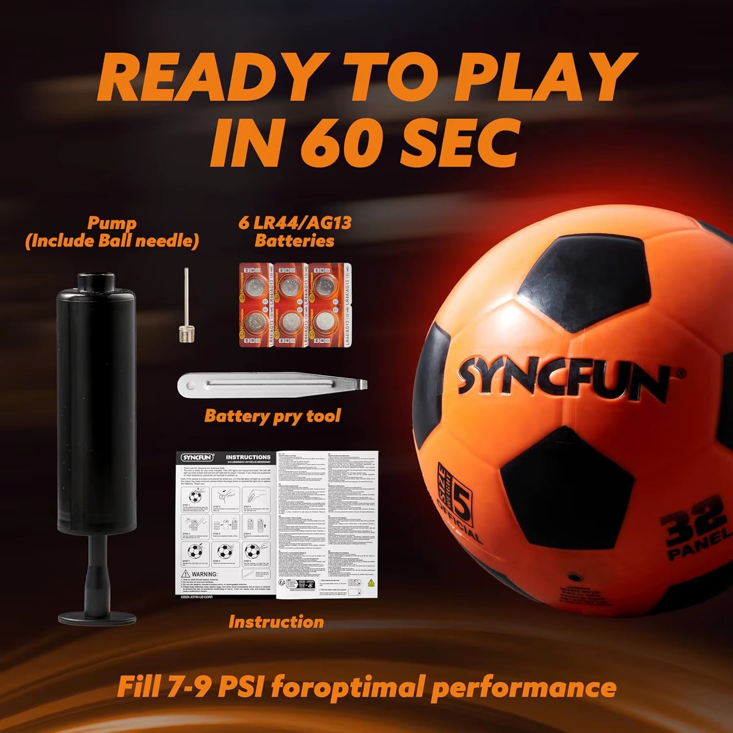 Glow in the Dark Soccer Ball Light up Soccer Night Sports Gear Gifts Games Red Glowing Ball for Teen Boy Toys Gifts