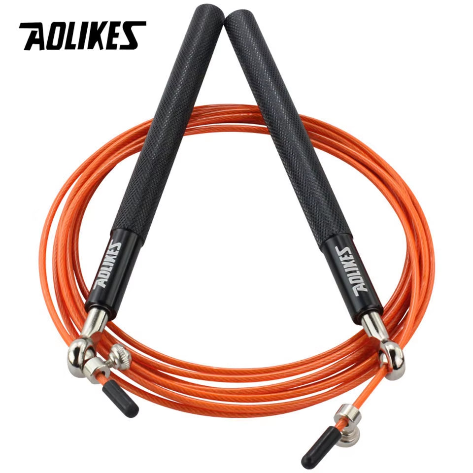 1PCS Crossfit Speed Jump Rope Professional Skipping Rope for MMA Boxing Fitness Skip Workout Training with Carrying Bag