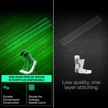 Anti Slip Soccer Socks (Calf) - Green