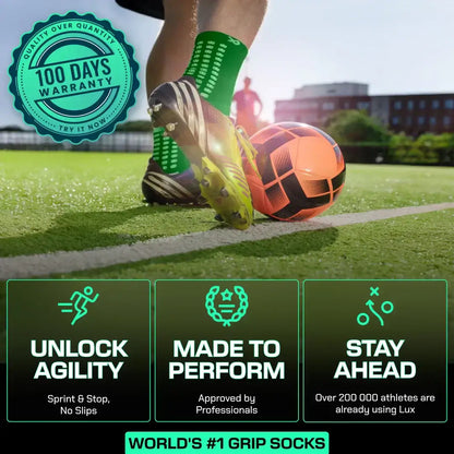Anti Slip Soccer Socks (Calf) - Green