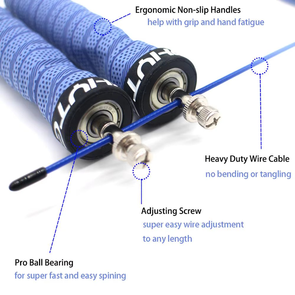 Crossfit Speed Jump Rope Professional Skipping Rope for MMA Boxing Fitness Skip Workout Training