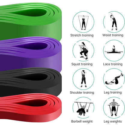 Resistance Band Heavy Duty Latex Sports Elastic Belt Pull up Assist Bands for Pilates Workout Out Fitness Shape Body Home Gym