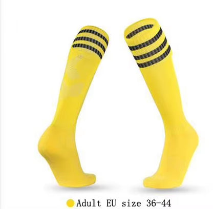 1Pairs Sports Socks Knee Legging Stockings Soccer Baseball Football Men Women Long Socks Cheerleaders Stage Performance Socks