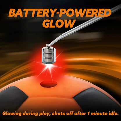 Glow in the Dark Soccer Ball Light up Soccer Night Sports Gear Gifts Games Red Glowing Ball for Teen Boy Toys Gifts