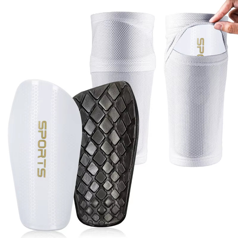 Sports Set Soccer Shin Guard Leg Cover Independent Pocket Anti-Drop Elastic Breathable Football Unisex Protective Gears